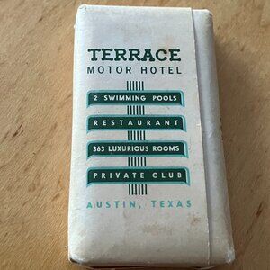 Vintage 1960s Terrace Motor Hotel 1201 So. Congress Austin TX Soap Memorabilla